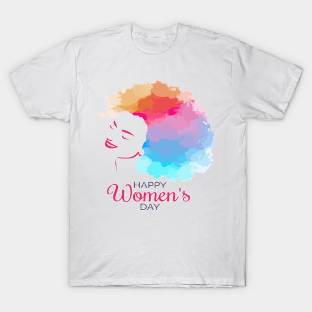 Happy Womens Day T-Shirt by jobieh shop